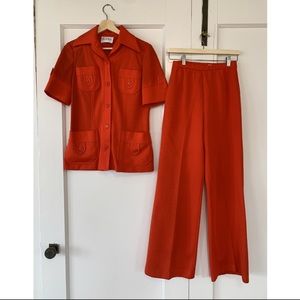 Butte Knit Red Suit Set